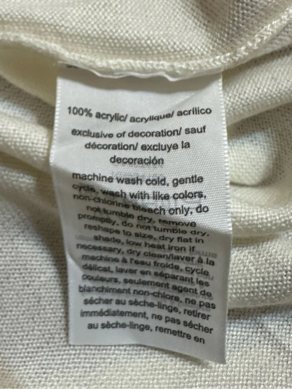 Tommy Hilfiger Rainbow LOVE Crewneck Sweater White Long Sleeve Knit Medium - Picture 10 of 12